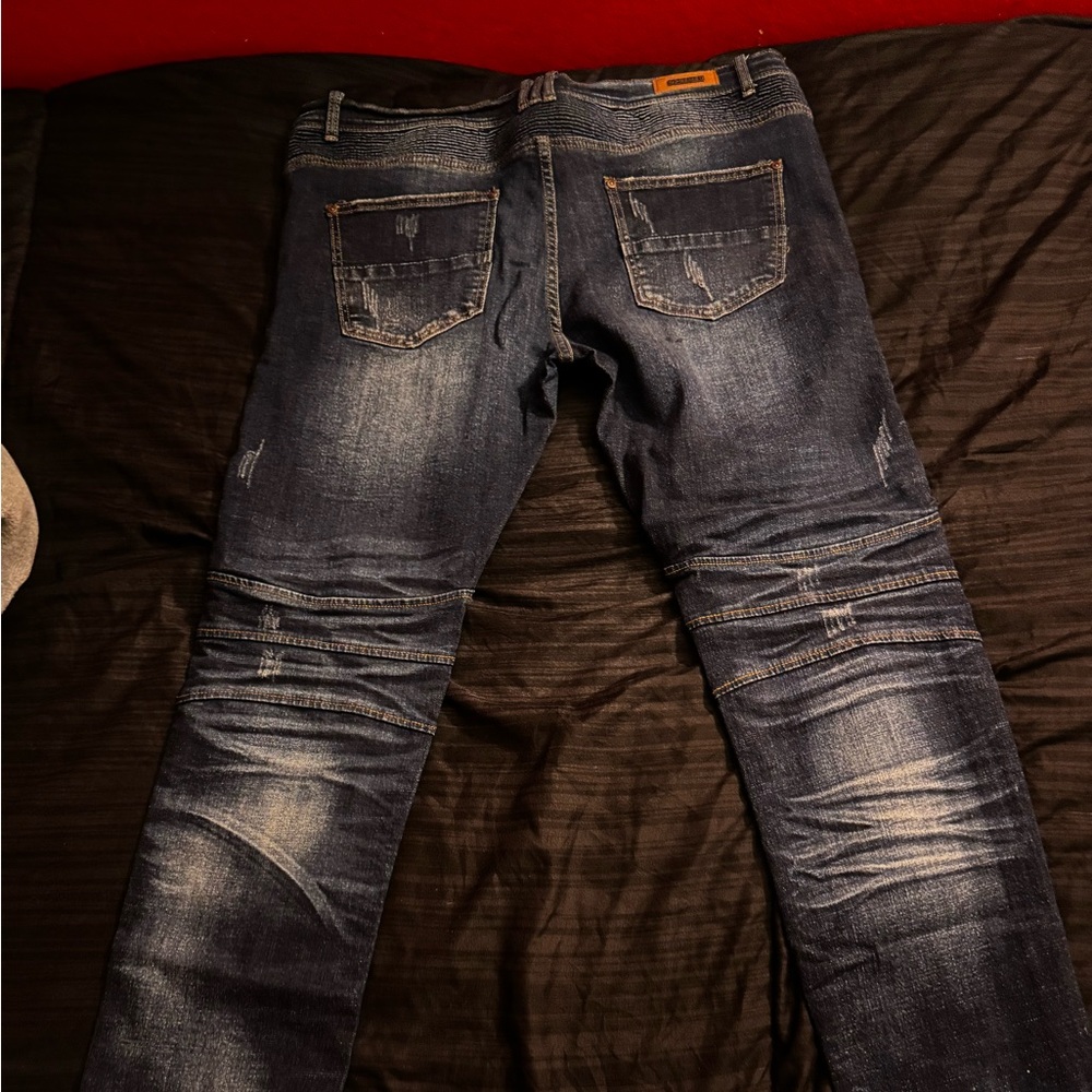 biker jeans